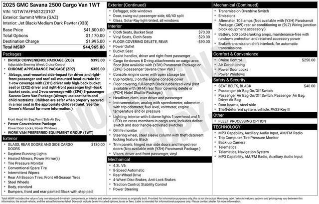 gmc savana cargo 2025 1GTW7AFP6S1223107 image gmc savana cargo 2025 1GTW7AFP6S1223107 image